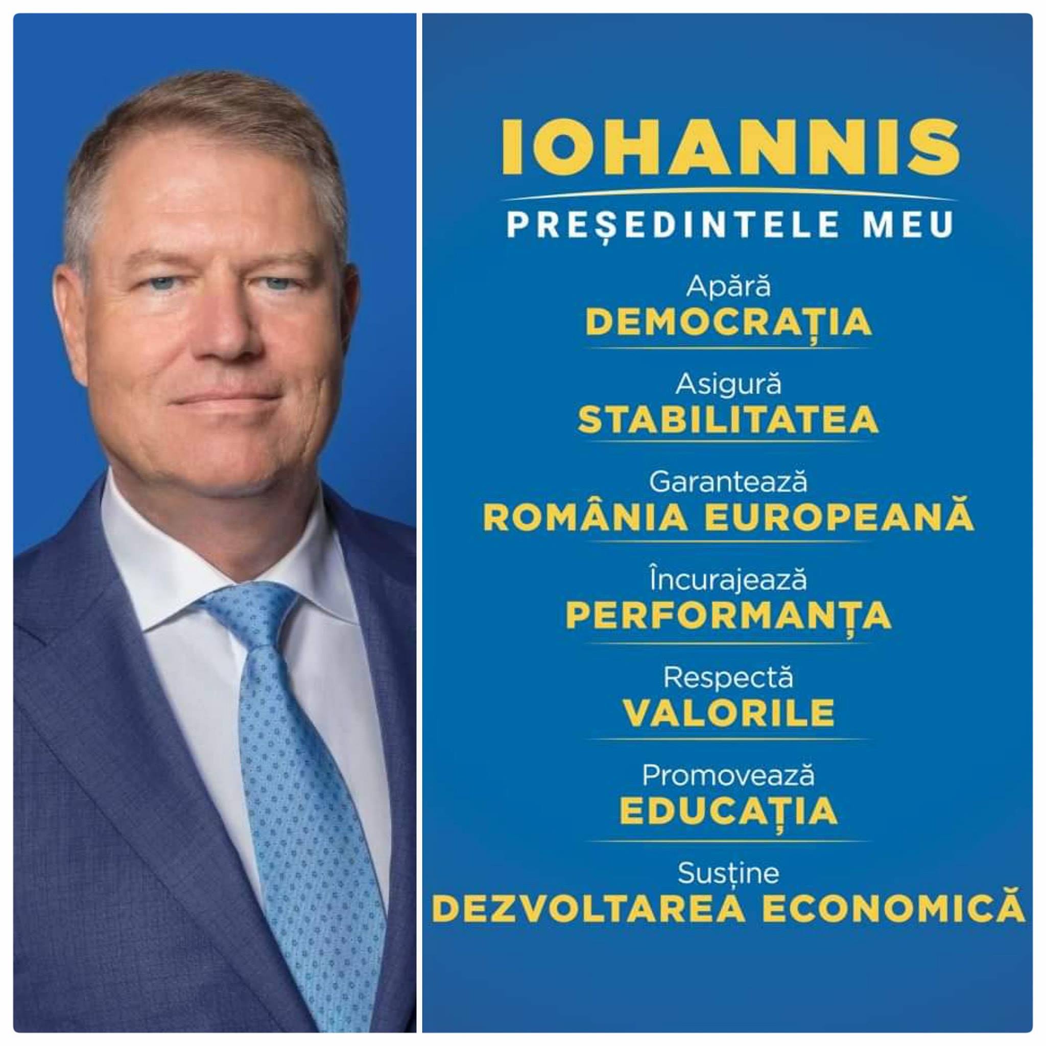 Poster de campanie Iohannis 2020